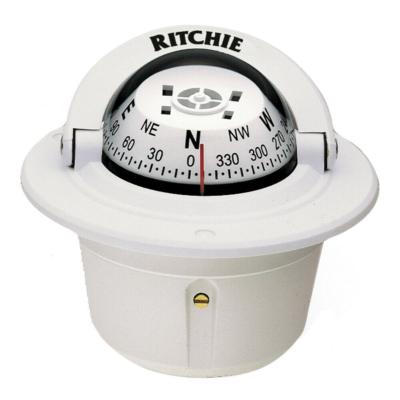 COMPAS RITCHIE EXPLORER F-50 BLANC A ENCASTRER