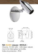 LISEUSE NICOLE LED CHROME 10-30V QUICK