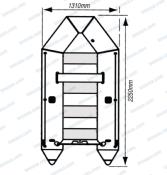 ANNEXE PNEUMATIQUE 230 SL GS MARINE 225 X 131 CM