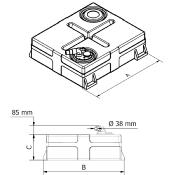 RESERVOIR 140L - 890x820x260MM AVEC RACCORDS BO2151 CAN SB SE9008