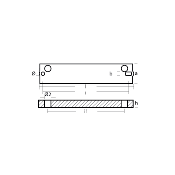 ANODE BARRE ALUMINIUM SUZUKI 70-90-115-140HP 55320-94900, 55321-94900 TECNOSEAL 01214AL