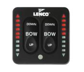 KIT FLAPS LENCO STANDARD COMPLET 12V AVEC CONTACTEUR A LED 305 X 305 MM