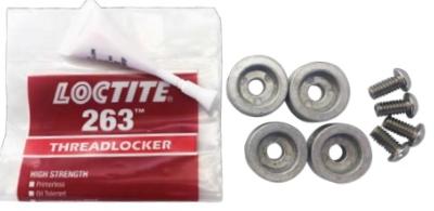 ANODES ALU JACKPLATE (KIT 4 ANODES, VISSERIE, LOCTITE) SEASTAR DK4850