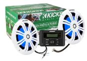 Pack Audio Marine Kicker Visual – KMC3 et HP 6.5" LED BLEU
