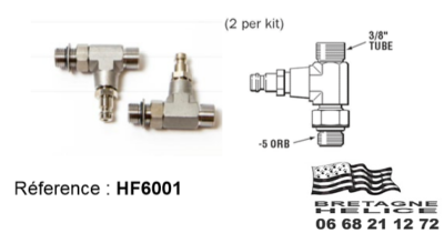 LOT DE 2 TES PURGEURS 3/8x5 ORB HF6001