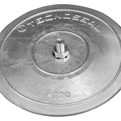ANODE GOUVERNAIL ZINC DISQUE DOUBLE AVEC VISSERIE Ø 130MM TECNOSEAL 00104E