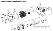 POMPE REFROIDISSEMENT MOTEUR F35B-9 JOHNSON 10-35211-3