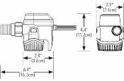 POMPE DE CALE AUTOMATIQUE RULE MATE 1100B 12V 4164L/H