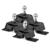 LOT DE 4 SUPPORTS ADAPTABLE 100 - 150 YANMAR 3JH2, 3JH2BE, 3JH2TBE, 3JH2E, 3JH2TE, 3JH3E, 3JH4E, 3JH5E, 3JH5AE, 3JH40