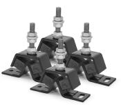 LOT DE 4 SUPPORTS ADAPTABLE YANMAR 1GM, 1GM10 OEM 128170-08340, 128170-08350