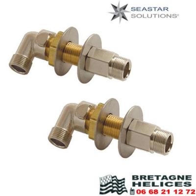 LOT DE 2 PASSE-CLOISONS 20 MM RACCORD 3/8" HF5512