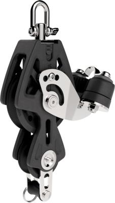 Poulie Synchro violon, ringot et taquet 50 mm LEWMAR 29925039BK