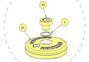 Kit de remontée manuelle CPX1, CPX2, CPX3 barbotin seul LEWMAR 66840084