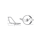 ANODE ALUMINIUM TECNOSEAL 01215AL SUZUKI OEM 5125-90J00, 55125-90J01, 55125-90J01-000, 55125-93J00, 55125-93J00-0EP, 55125-98J00, 55125-98J00-0EP