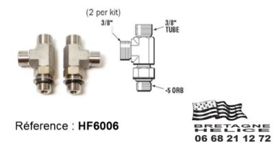 LOT DE 2 MANCHONS 3/8x5 ORB HF6009