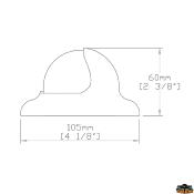 COMPAS ARIES C3 NOIR 105MM AVEC ECLAIRAGE