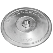 ANODE GOUVERNAIL ZINC DISQUE DOUBLE AVEC VISSERIE Ø 90MM TECNOSEAL 00102E