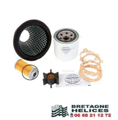 KIT ENTRETIEN MOTEUR YANMAR 2QM20, 3QM30, 3HM ORBITRADE 10035