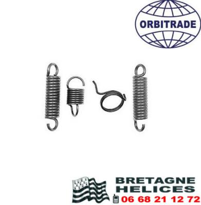 KIT DE 4 RESSORTS ORBITRADE 22056 EMBASE VOLVO PENTA 270 275 280 290 SDP DP