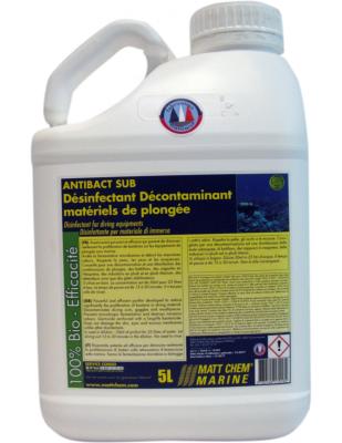 ANTIBACT SUB - DESINFECTANT DECONTAMINANT POUR MATERIEL DE PLONGE MATT CHEM 654M.5 BIDON 5L