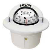 COMPAS RITCHIE EXPLORER F-50 BLANC A ENCASTRER