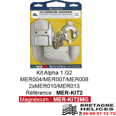 KIT ANODE MERCRUISER ALPHA 1 GENERATION 2 88756Q03 KIT MAGNESIUM