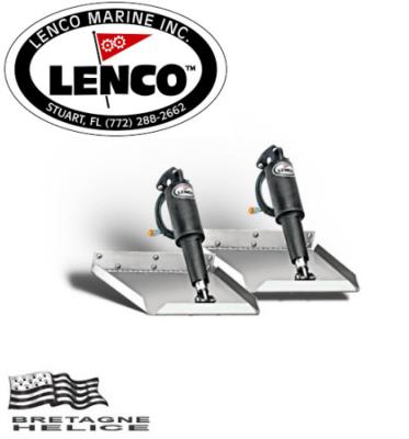 KIT FLAPS LENCO EDGE MOUNT COMPLET 12V SANS CONTACTEUR TT12X12ENS (305X305MM) PROMO