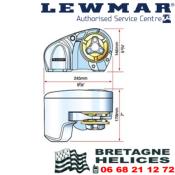 KIT GUINDEAU COMPLET LEWMAR PRO SERIE 1000 700W 12V 6657011198-311 BARBOTIN 8 MM