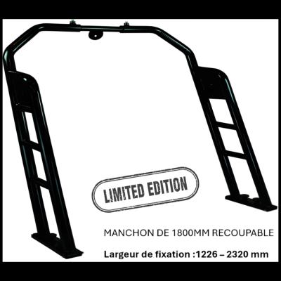 MAXI ROLL BAR SNIPER ALU NOIR Ø 50 MM 1226-2320 MM