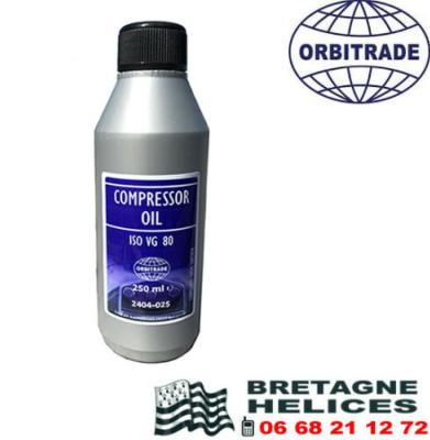 HUILE COMPRESSEUR VOLVO ISO VG80 BIDON 250ML ORBITRADE 2404-025