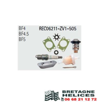 KIT REVISION POUR MOTEUR HONDA BF4, BF4.5, BF5 OEM 06211-ZV1-505