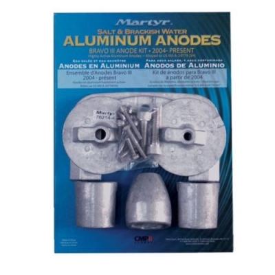 KIT ANODES ALUMINIUM MERCRUISER BRAVO 3 2004 ET +