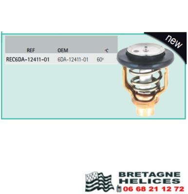 THERMOSTAT 60°C  YAMAHA OEM 6DA-12411-01