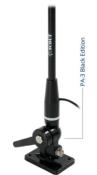 ANTENNE VHF PVC 1.50M 3 dB SCOUT BLACK EDITION KS-22 AVEC SUPPORT