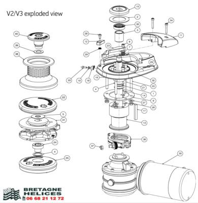 VIS GUINDEAU V1, V2, V3 LEWMAR OEM 66000626