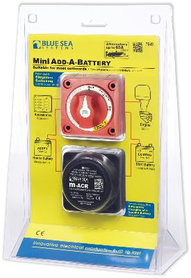 MINI RELAIS AUTO DE CHARGE AVEC MINI COUPLEUR 12/24V BLUE SEA 7649