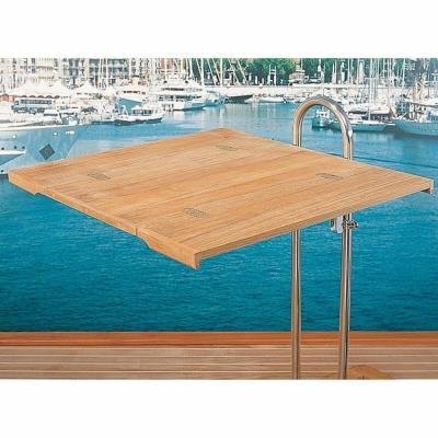 TABLE PLIANTE REVETEMENT PLACAGE TECK POUR COLONNE 1250 X 80 CM