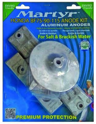 KIT ANODES ALU HONDA BF75-90-115CV ANOA7701