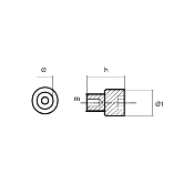 ANODE ALU CULASSE YAMAHA OEM 68V-11325-02