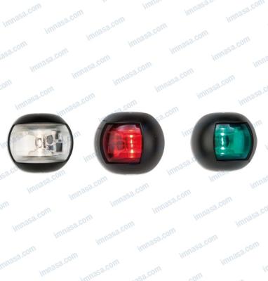 LOT DE 3 FEUX DE NAVIGATION A LED 70 MM NOIR