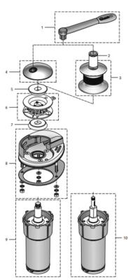 KIT BASE DP2 L 700 ET 1000W QUICK FVSSBDP2LC00A00