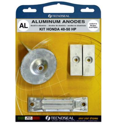 KIT ANODES ALU HONDA BF40 -50 CV 4 PIECES