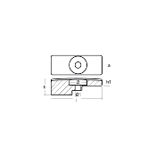 ANODE ZINC TECNOSEAL 01212 SUZUKI OEM 55321-90J00, 55321-90J01