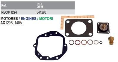 KIT CARBURATEUR RECMAR SOLEX 44PHN3 AQ120B/140A OEM 841293, 841294