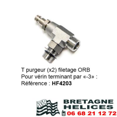 LOT DE 2 TE PURGEUR BAYSTAR FILETAGE ORB HF4203