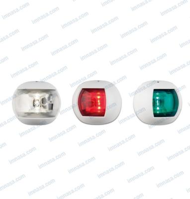 LOT DE 3 FEUX DE NAVIGATION A LED 70 MM BLANC