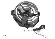 VENTILATEUR PVC 2 VITESSES NOIR 24V HELLA MARINE TURBO