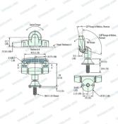 SUPPORT ECRAN INCLINABLE SOUTHCO AV-C20-K101-20