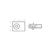 ANODE ALU - PLAQUE SUZUKI DF25 A DF300 OEM 55320-95311, 55320-95310