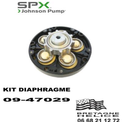 KIT DIAPHRAGME POUR POMPE JOHNSON WPS 2.4/2.5 09-47029